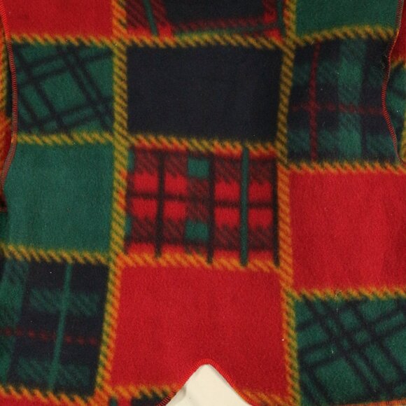 Vtg FASHIONS BY SHELL Dallas Plaid Patchwork Vest - Picture 4 of 13